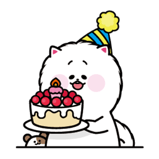 Everyday white Pome sticker #2668346