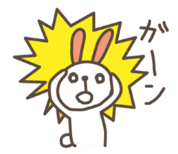 USAPON is funny rabbit. sticker #2668416