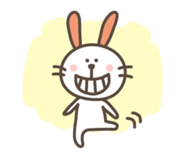 USAPON is funny rabbit. sticker #2668439