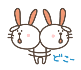 USAPON is funny rabbit. sticker #2668446