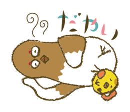 Funny grouse parent-child & cute ermine sticker #2668706