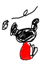 Japanese apple girl sticker #2669190