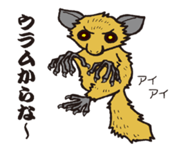 Red data book animals sticker #2669639