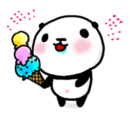 Panda riddled freewheelingly 2 sticker #2669811