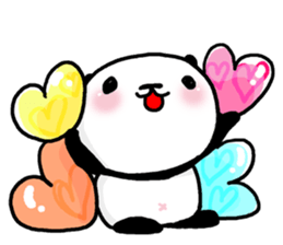 Panda riddled freewheelingly 2 sticker #2669821