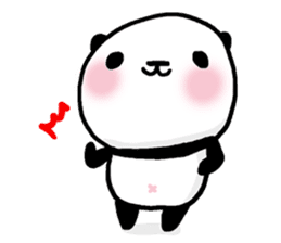 Panda riddled freewheelingly 2 sticker #2669827