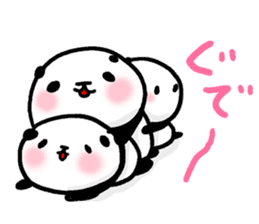 Panda riddled freewheelingly 2 sticker #2669845