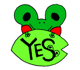 Frog willful freely sticker #2670293