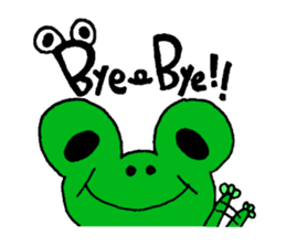 Frog willful freely sticker #2670296