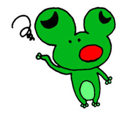 Frog willful freely sticker #2670299