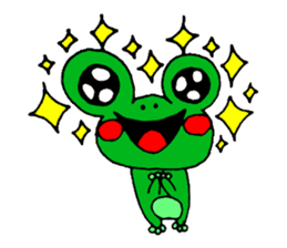 Frog willful freely sticker #2670302