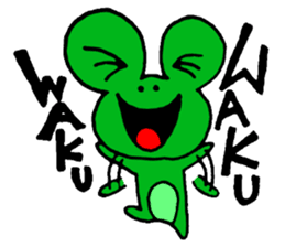 Frog willful freely sticker #2670303