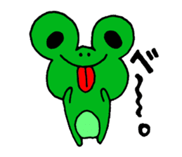 Frog willful freely sticker #2670305