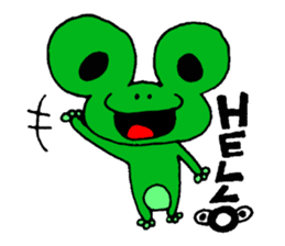 Frog willful freely sticker #2670307