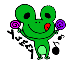 Frog willful freely sticker #2670308