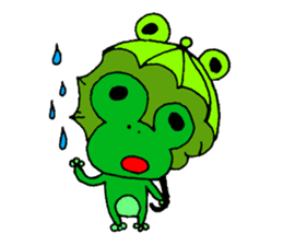 Frog willful freely sticker #2670311