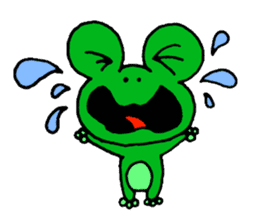 Frog willful freely sticker #2670314