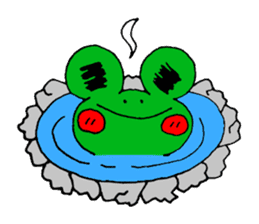 Frog willful freely sticker #2670320