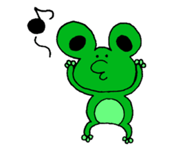 Frog willful freely sticker #2670321