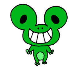 Frog willful freely sticker #2670322