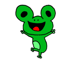 Frog willful freely sticker #2670325