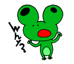 Frog willful freely sticker #2670330