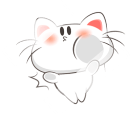 Cute Cat in hole sticker #2670524