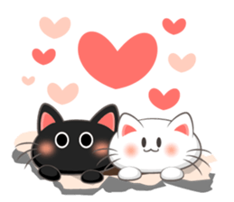 Cute Cat in hole sticker #2670525