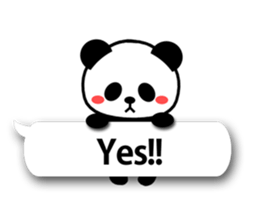 Cute Pandan(English) sticker #2671091