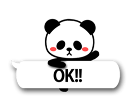 Cute Pandan(English) sticker #2671093