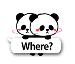 Cute Pandan(English) sticker #2671121