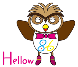 The owl which loves games of rhyming. sticker #2671491