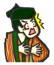 Kabuki and Ukiyo-e style sticker #2672012