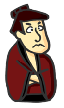 Kabuki and Ukiyo-e style sticker #2672015