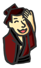 Kabuki and Ukiyo-e style sticker #2672017