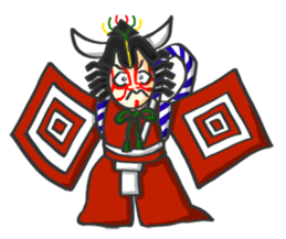 Kabuki and Ukiyo-e style sticker #2672018