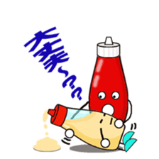 ketchup and mayonnaise sticker #2672084