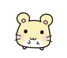 hamster which speaks the Hakata  dialect sticker #2672487