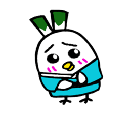 Samurai bird Yoneko sticker #2673912