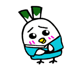 Samurai bird Yoneko sticker #2673912