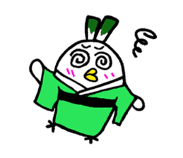 Samurai bird Yoneko sticker #2673916