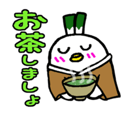 Samurai bird Yoneko sticker #2673926