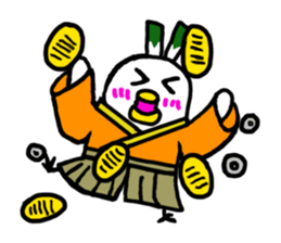 Samurai bird Yoneko sticker #2673929