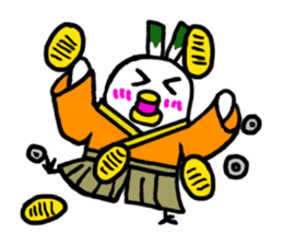 Samurai bird Yoneko sticker #2673929