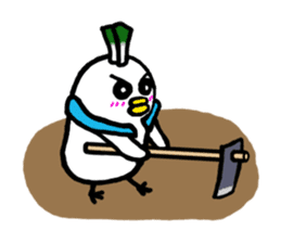 Samurai bird Yoneko sticker #2673930