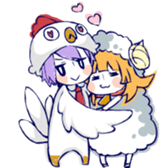 Ms.Sheep and Mr.Chicken sticker #2674088