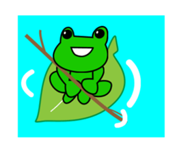 Frog and friends of greeting sticker. sticker #2674254