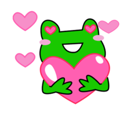 Frog and friends of greeting sticker. sticker #2674255