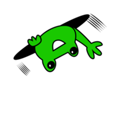 Frog and friends of greeting sticker. sticker #2674256