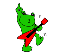 Frog and friends of greeting sticker. sticker #2674258